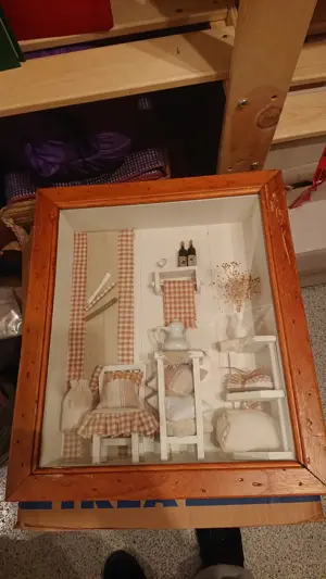 2x Bildglasvitrine