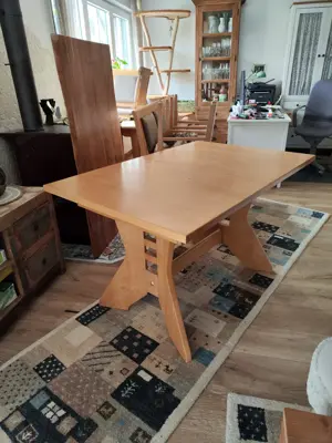 Eckbankgruppe, Essecke, Vollholz, massiv, Truheneckbank Bild 5