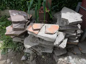 Verschenke Steinplatten für Garten