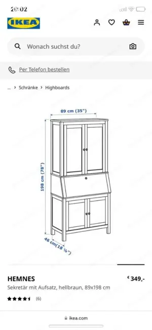 Ikea Sekretär weiß - Schreibtisch 