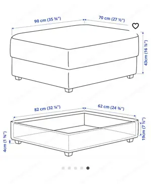 Sofa mit Hocker Bild 3