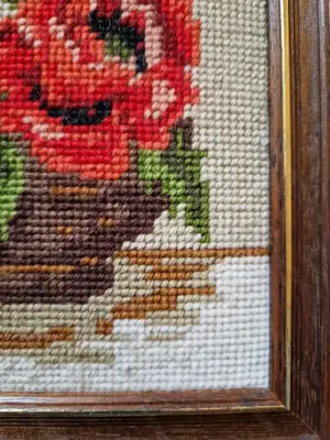 Strickbilder Blumen  Bild 4