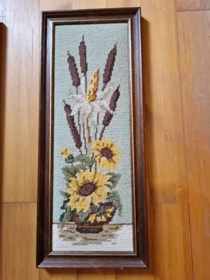 Strickbilder Blumen  Bild 3