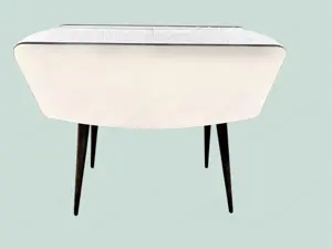 Beistelltischchen kästchen vintage mit zwei Klappen 1970er Jahre Bild 3