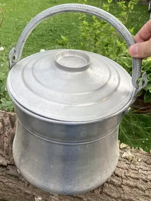 Kochkessel mit Deckel Alu