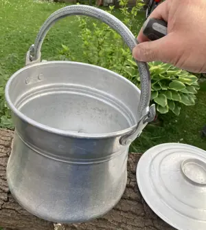 Kochkessel mit Deckel Alu Bild 3