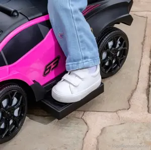 Lamborghini 63 Rutschauto mit Schiebestange und Sound pink Bild 3