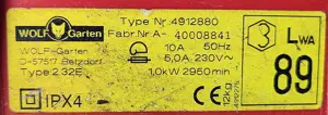 Kleiner elektrischer Rasenmäher Wolf 230V Bild 4