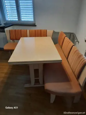 Esszimmer Tisch, Eckbank und Stühle