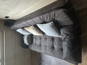 Sofa Couch in Lederoptik Bild 3
