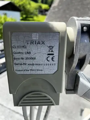TRIAX Satellitenschüssel (85 cm, Alu) mit stabilem Standfuß TRIAX STF 120 Bild 5