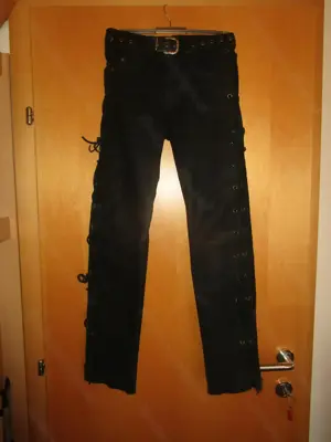 Motorradhose Leder für Kinder