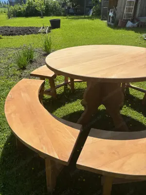 5-teilige Garten-Sitzgarnitur Buche