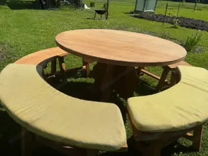 5-teilige Garten-Sitzgarnitur Buche Bild 3
