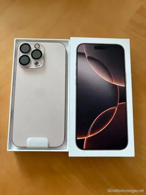 Apple iPhone 16 Pro Max 512 GB Titan Wüstensand WIE NEU Bild 3
