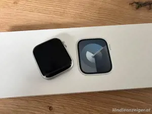 Apple Watch Series 9 41mm Silver Al Storm Blue GPS *neuwertig*