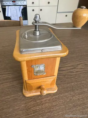 Gewürz Mahlmaschine Holz Bild 2