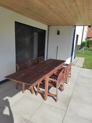 Gartenmöbel Set aus Holz mit Polster Bild 6