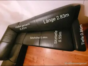 Sofa Ledercouch Lounge Sitzgarnitur Bild 3