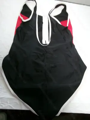 Schwimmerbadeanzug rot-schwarz  Bild 5