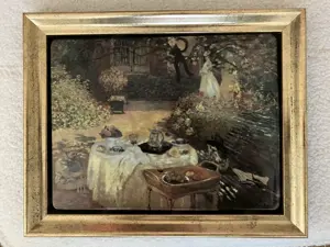 Keramikfliesenbild "Claude Monet Das Frühstück"