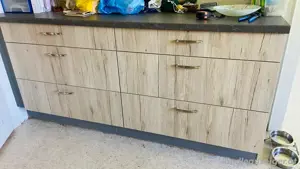 Küche Anrichte Kühlschrank Herd
