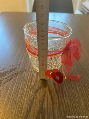 Glasbehälter für Teelicht oder kleine Pflanze Bild 2