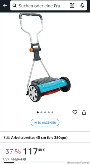 Handrasenmäher Gardena Bild 3