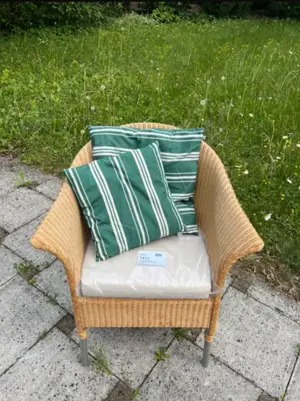 Garpa Savannah Armlehnenstuhl mit Tisch beige Bild 5
