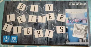 LED-Lichterkette mit Buchstaben