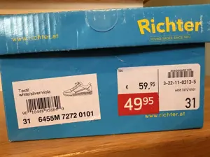 Verkaufe Sneakers von Marke Richter   Grösse 31 Bild 2