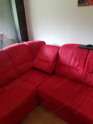 Sofa   Kanapee in Rot Bild 5
