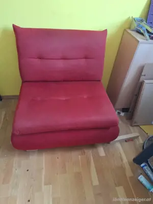 verkaufe roten Stuhl Bild 2