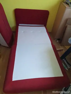 verkaufe roten Stuhl Bild 3