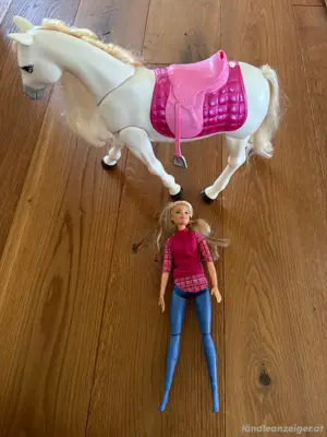 Pferd mit Reiterin Bild 3