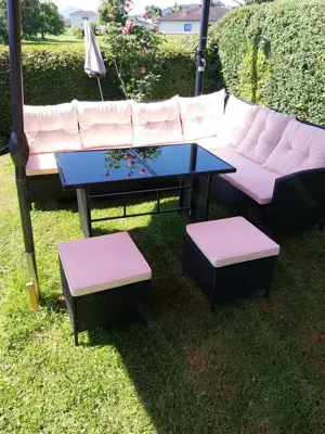 gartenmöbel rattan optik 410,00  