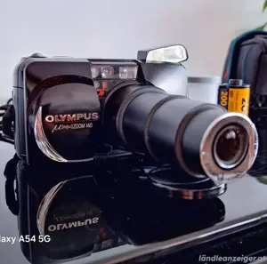 OLYMPUS MJU ZOOM 140 inkl. Remotw Control RC100+ 36er Film + Duracell Batterie Bild 5