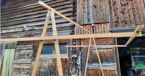Marktstand Verkaufstand aus Holz Bild 8