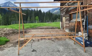 Marktstand Verkaufstand aus Holz Bild 9