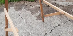 Marktstand Verkaufstand aus Holz Bild 11