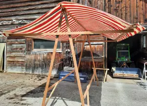 Marktstand Verkaufstand aus Holz Bild 5