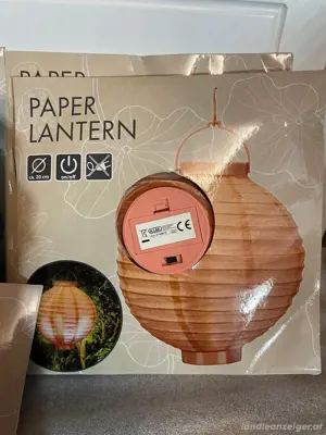 LED Papierlaternen   8 Stück in 4 Farben  Bild 2