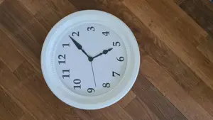 Wanduhr weiss
