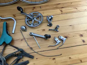 Bastlerhit: Rennrad Kondor Super Champion Rahmen + Ersatzteile  Bild 8
