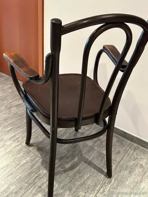Vintage Thonet Toilettenstuhl um 1900 Bild 4