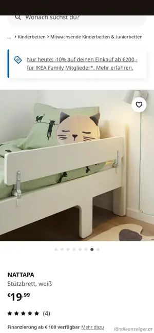 Stützbrett für Bett von Ikea