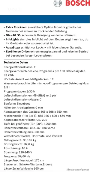Bosch Geschirrspüler Bild 4