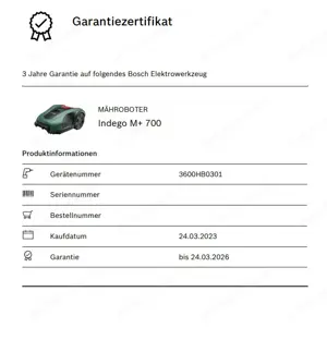 Bosch Indego M+ 700 Rasenmäher Roboter Bild 8