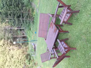 Gartenmöbelgarnitur Holz