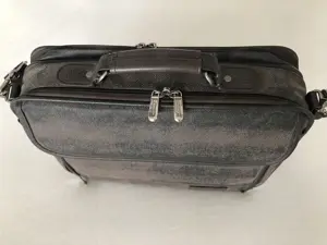 Echt Leder Laptop und Notebook Tasche - Aktentasche dunkelbraun, geeignet für 17-Zoll Laptop  Bild 6